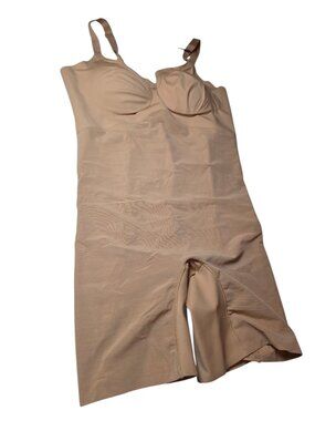 NWT Honeylove Mid-Thigh Sand Bodysuit Shaper Sz 2X